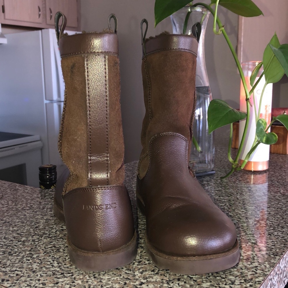 Lands end brown boots